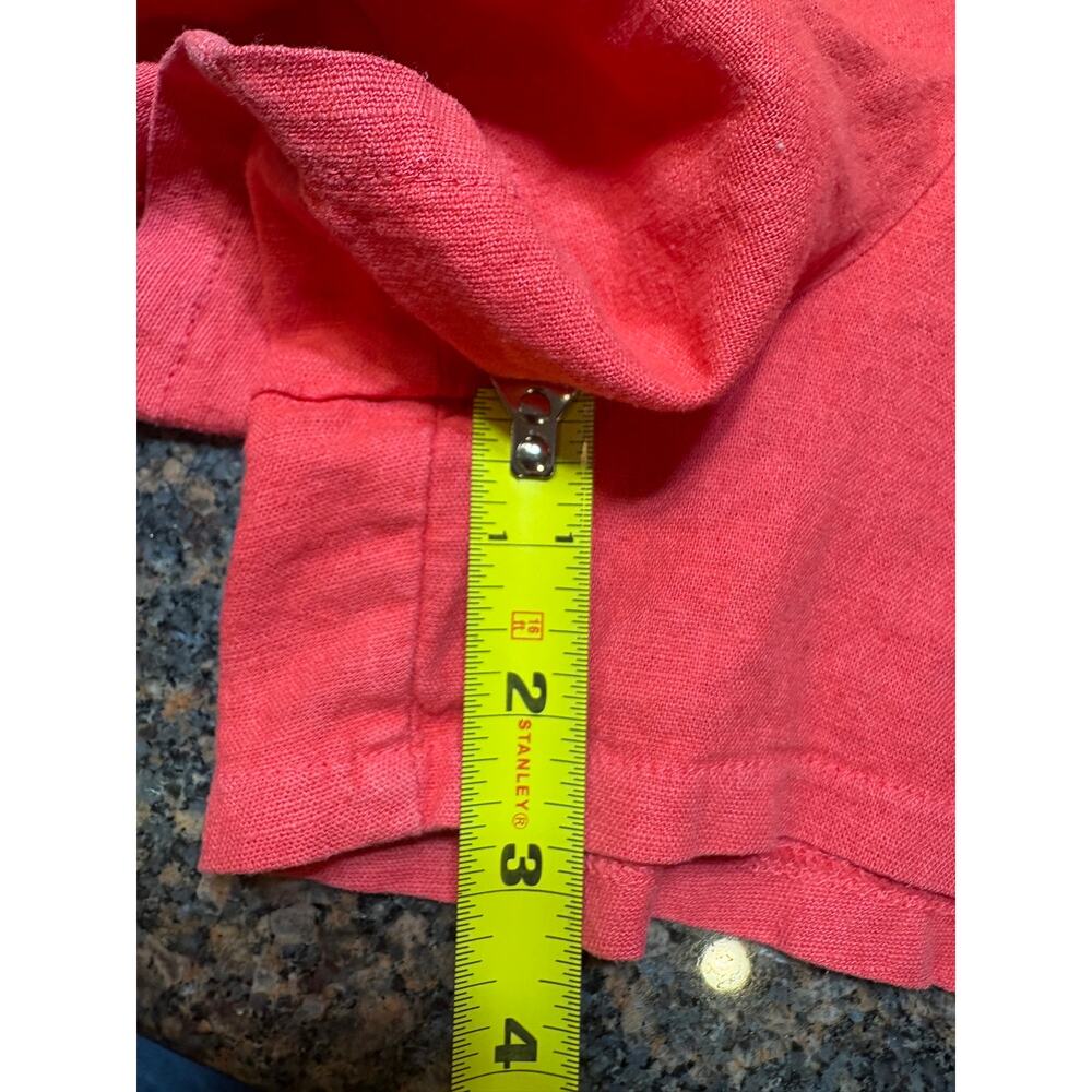 Universal Thread Women's Coral Short Romper Linen Blend Size XL - Picture 10 of 16